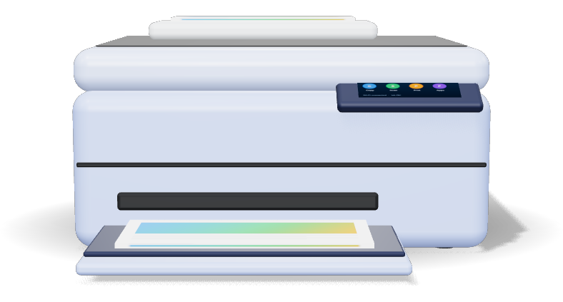 Wireless All-in-One Color Inkjet Printer, 22 ppm, Fax, Document Feeder